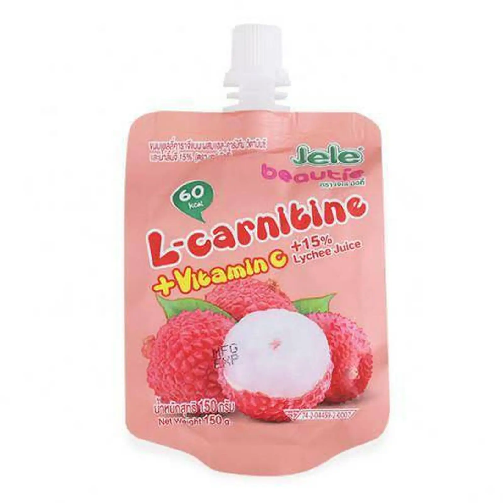 
Jelly Fruit Jele Beauty L-carnitine + vitamin c Lychee juice Low Calorie Daily Drinking 