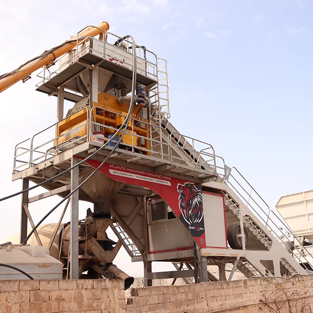 120 m3/h Semi Mobile Concrete Batching plant for sale at very reasonable price. Order your quote NOW!