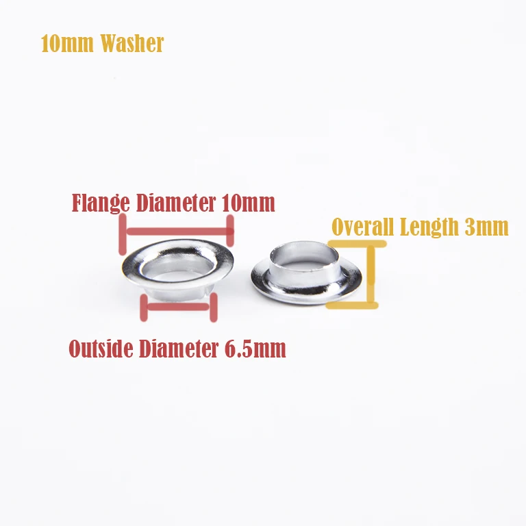 Grommet Handbag Shoe Garment 10mm Steel Eyelet Grommet