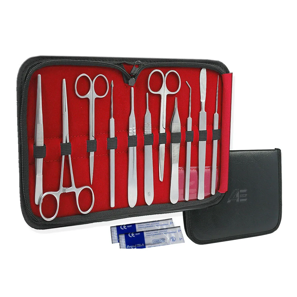 12 pcs Student Biology Dissection Dissecting Kit With STERILE SURGICAL BLADE 2023