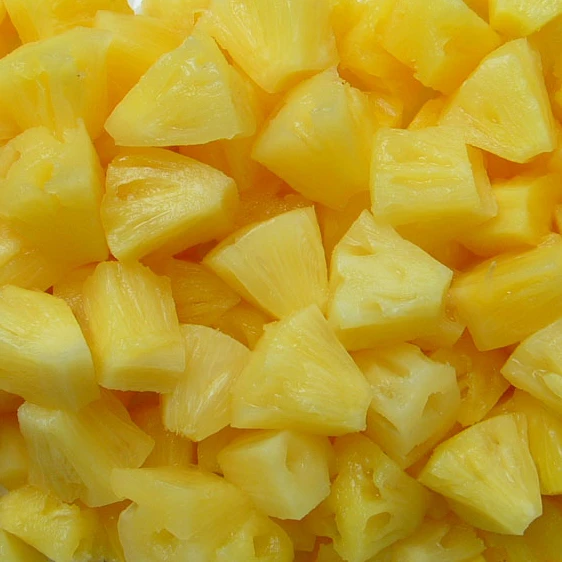 IQF wholesale bulk price Pineapple cuts/ Frozen IQF Pineapple tidbits & cubes & crushed