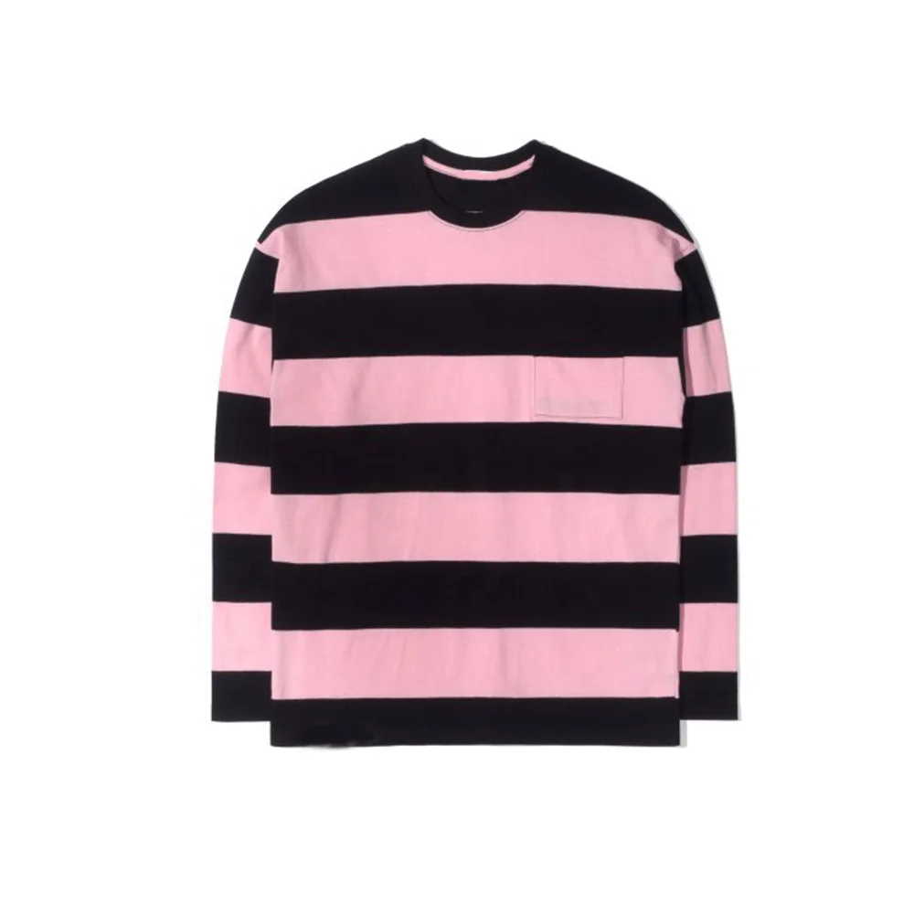 
Top Quality 65%Cotton/35%Polyester Heavyweight Striper Rugby Jersey 