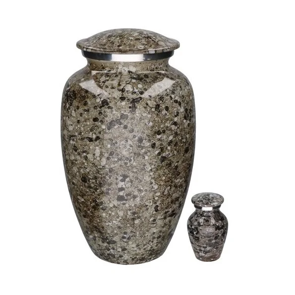 Aluminium Multicolor Onyx Look Classic Glossy Finished Cremation Funeral Urns For Human Adult and Pets Ashes Memoriable Urns