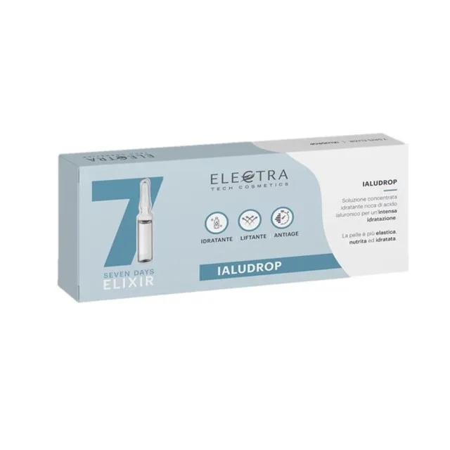 Electra Ialudrop Face Serum 7 Days Hydrating Lifting Antiaging homeuse Treatment 2ml vials