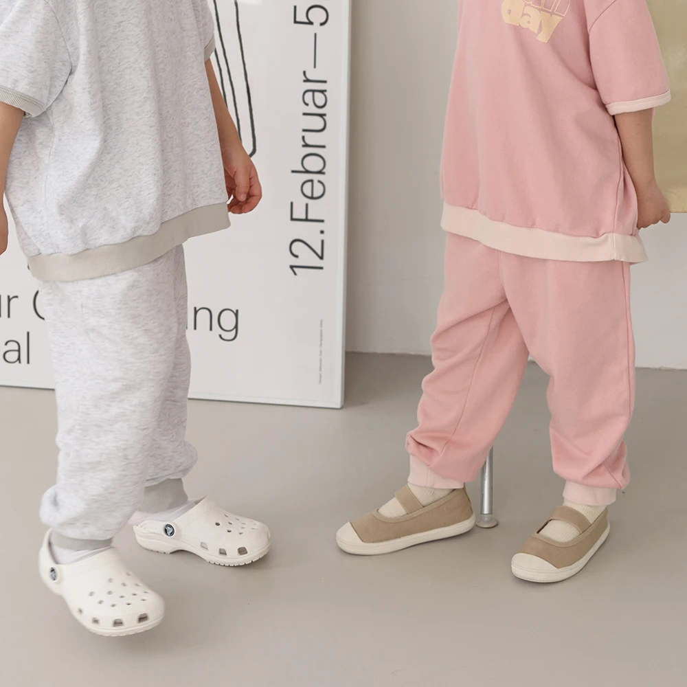 DE MARVI Kids Toddler Matched Elastic Waist Sweatpants Boys Girls Trousers Wholesale Korean Manufacturer MADE IN KOREA