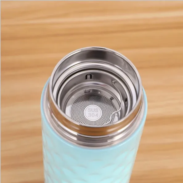 500ML Creative diamond patterned surface unisex car thermos flask