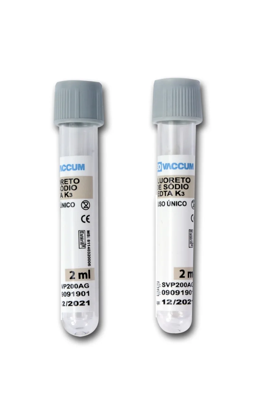 
VACUUM BLOOD COLLECTION TUBE (FE- FLUORIDE & EDTA ) GLUCOSE TUBE 