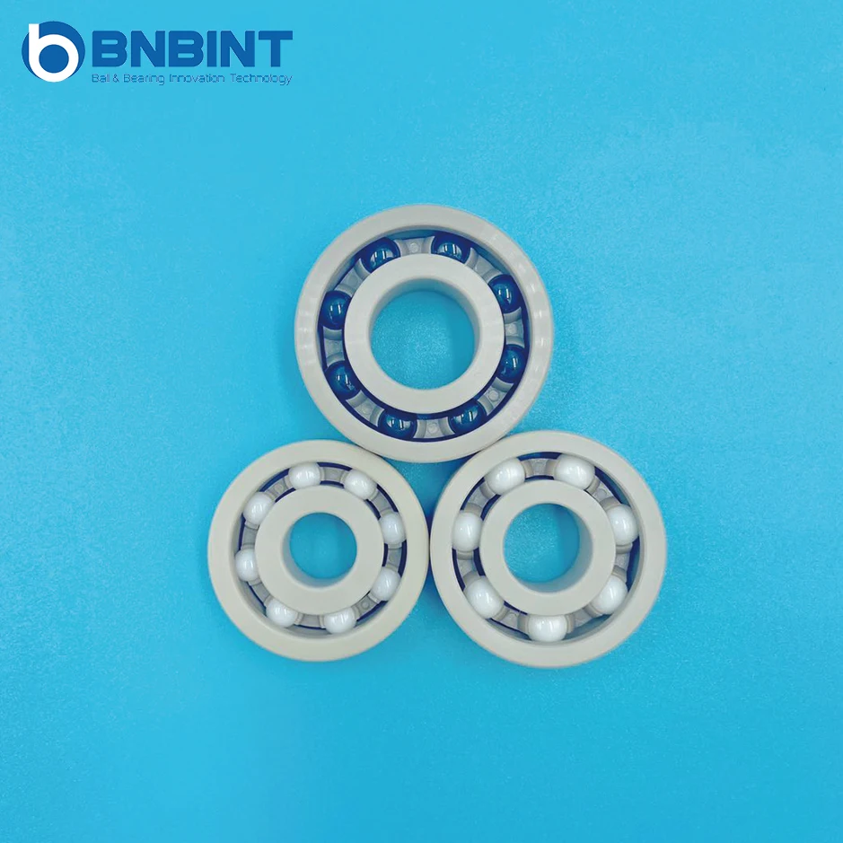 
Plastic Bearing PEEK Bearing Peek ball ZrO2 ball Si3N4 ball 6200 6201 6202 6203 