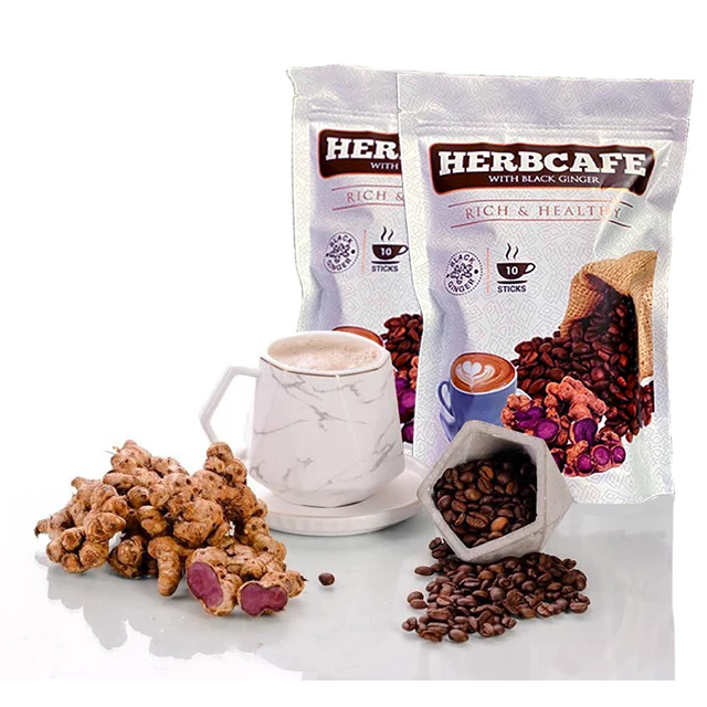 Горячий продукт Малайзия ЗДОРОВЫЙ КОФЕ Herbcafe ароматный кофе с черным имбирем богатый и здоровый вкус 30 г каждая упаковка для ежедневного использования