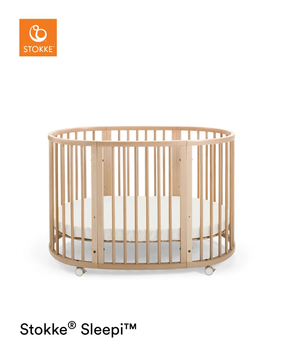 
Natural Wood Baby Bed Stokke Sleepi Baby Crib 