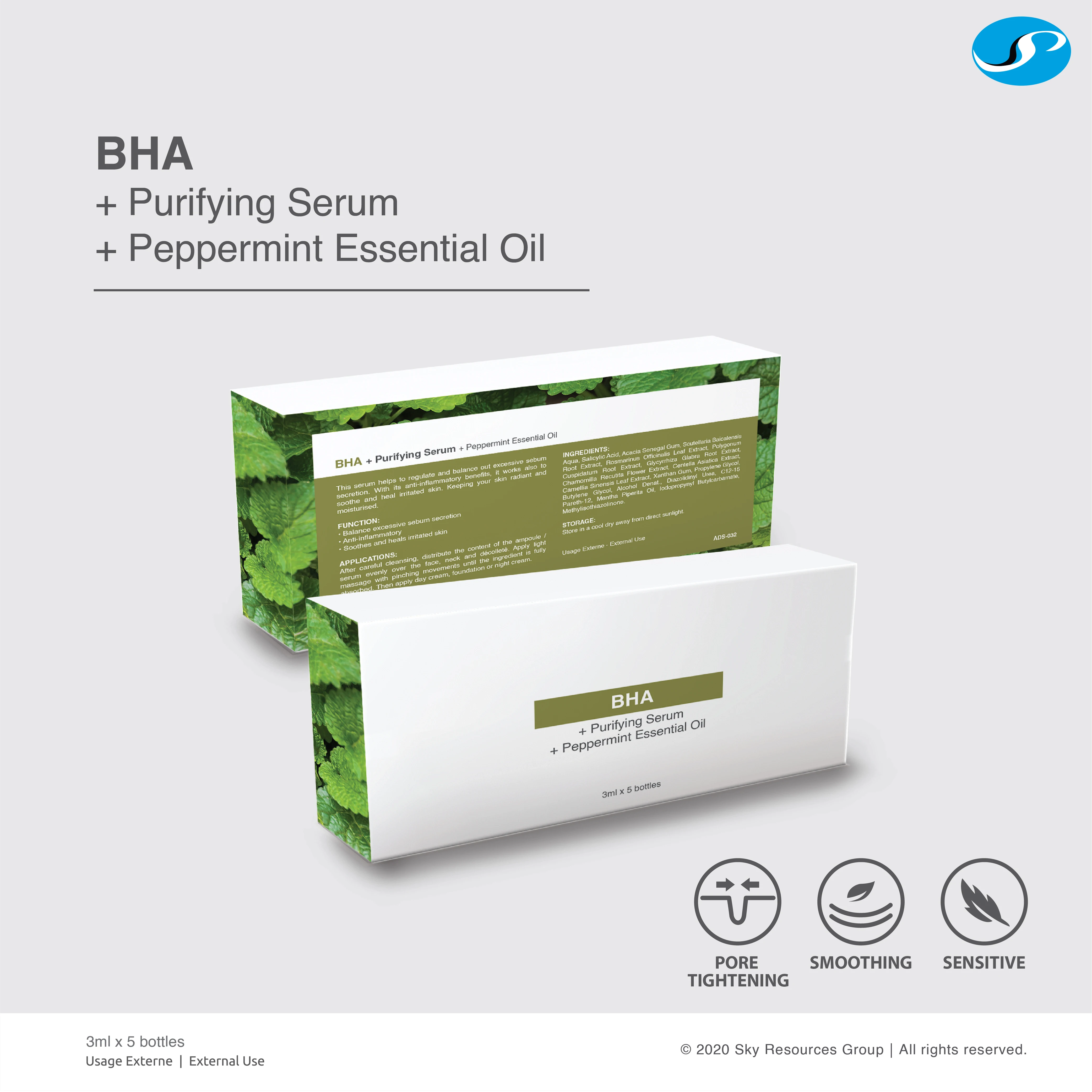 Extra Calming & Soothing Acne Treatment BHA Peeling Serum Acid peel with Centella Asiatica Extract Best Skincare OEM Malaysia