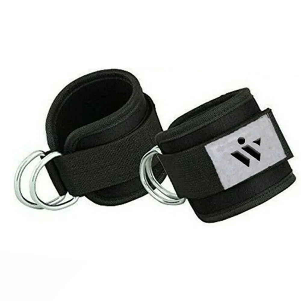 Customized Ankle Straps Durable Ankle Straps For Cable Machines Double D-Ring Strap For Fitness Game