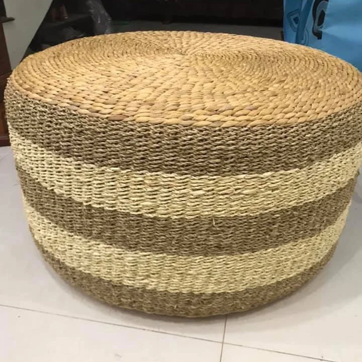 High quality best selling natural seagrass stools and ottomans for indoor wholesales from Viet Nam
