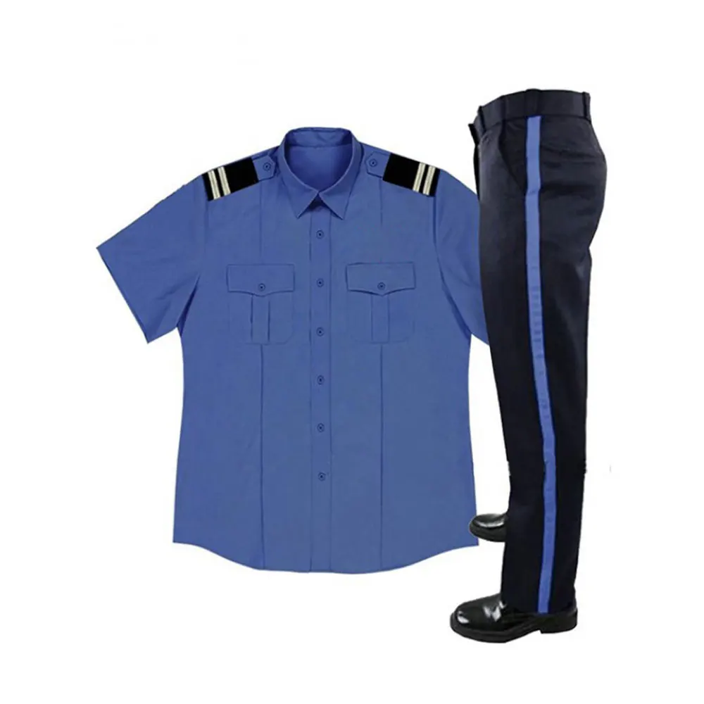  wholesale security guard uniforms cheap shirts and trouser uniform set