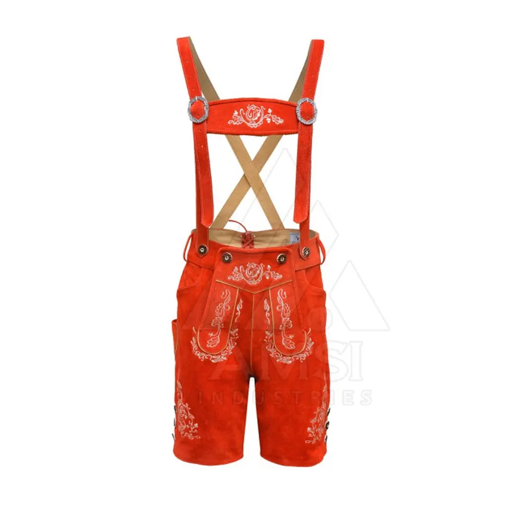 Traditional Lederhosen Shorts Good Quality Embroidery Lederhosen Shorts