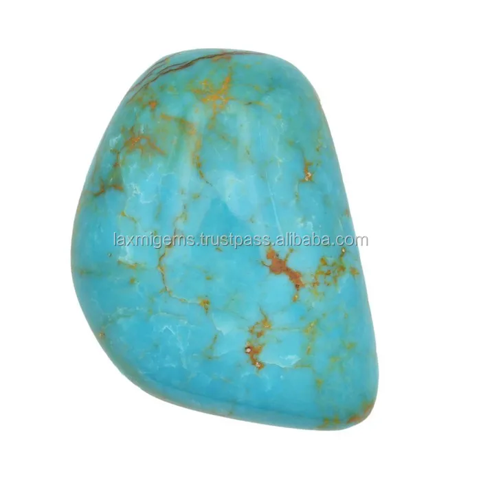 Natural Turquoise Loose Gemstone Manufacturer Smooth Pear Cabochon Natural Turquoise