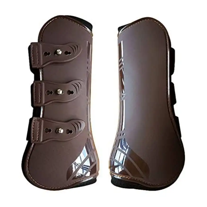 Horse Tendon Boots Perforated/ventilated Pu Leather Customized Accepted Pair Custom/any Size/Wholesale Factory Price Top Selling