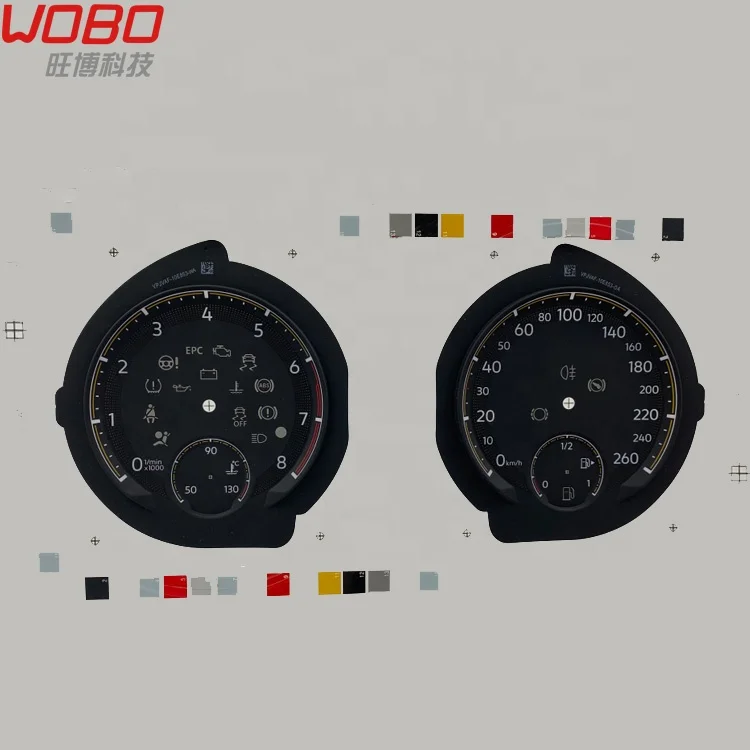 Custom Manufacture 2D/3D  Speedometer Dashboard Polycarbonate Panel for car