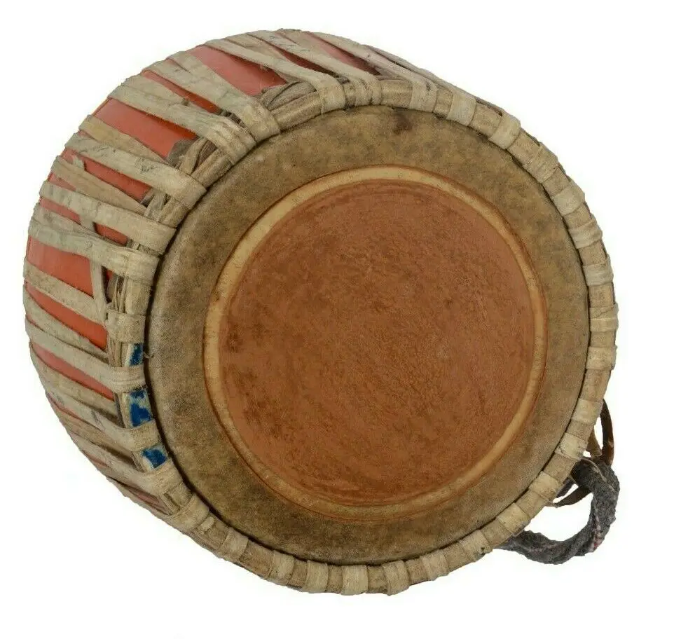 South Indian Musical Pakhawaj Khol Percussion Instrument Mridangam With Bag For Bhajan, Kirtan, On All Festivals