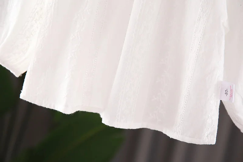 spring baby girls blouse white shirts kids tops peter pan collar school casual design for kids clothes children wholesale