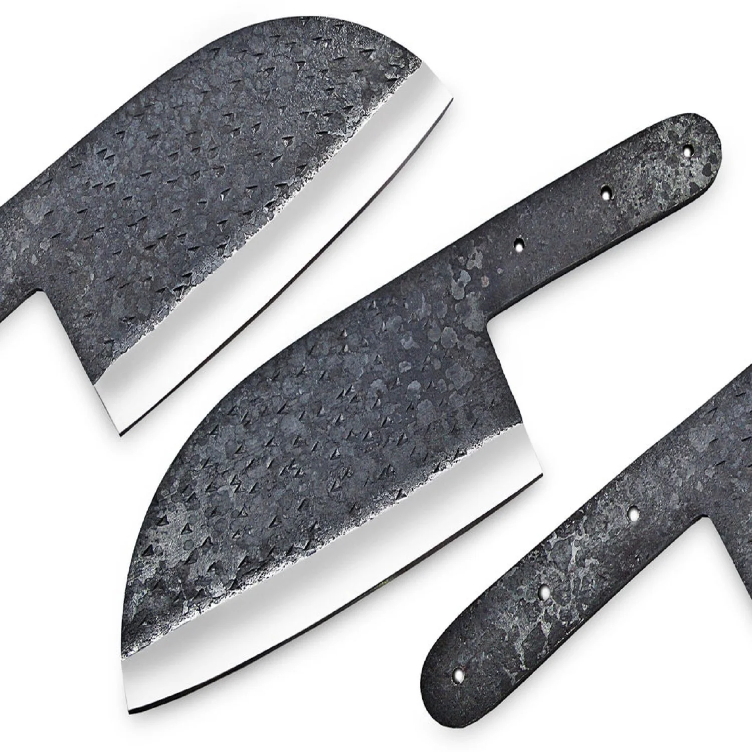 
Custom Handmade carbon Steel cleaver Knife Blank Blade Knife 