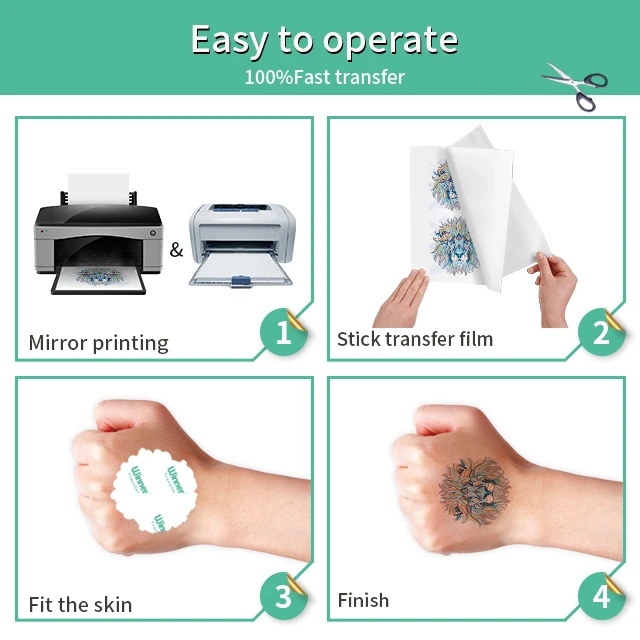 Winner Transfer ready To Ship US best selling  tattoo transfer paper a3 a5 A4 tattoo paper for laser and inkjet printers