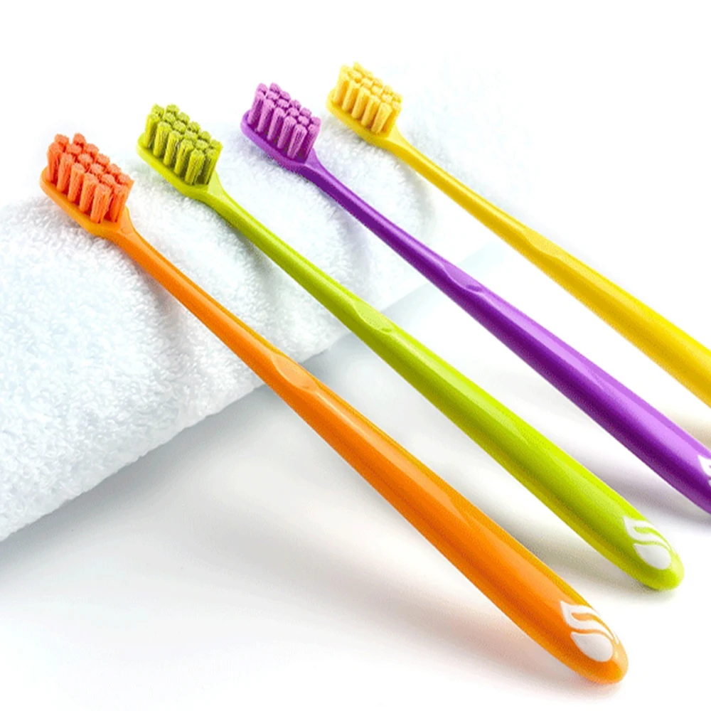 Зубная щетка из 1000 волокна качественная хорошо обработанная зубная для многократного использования