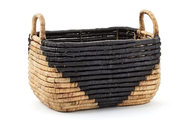 Set Woven Rattan Water Hyacinth Basket for Storage Things or Item in Your Sweet Home