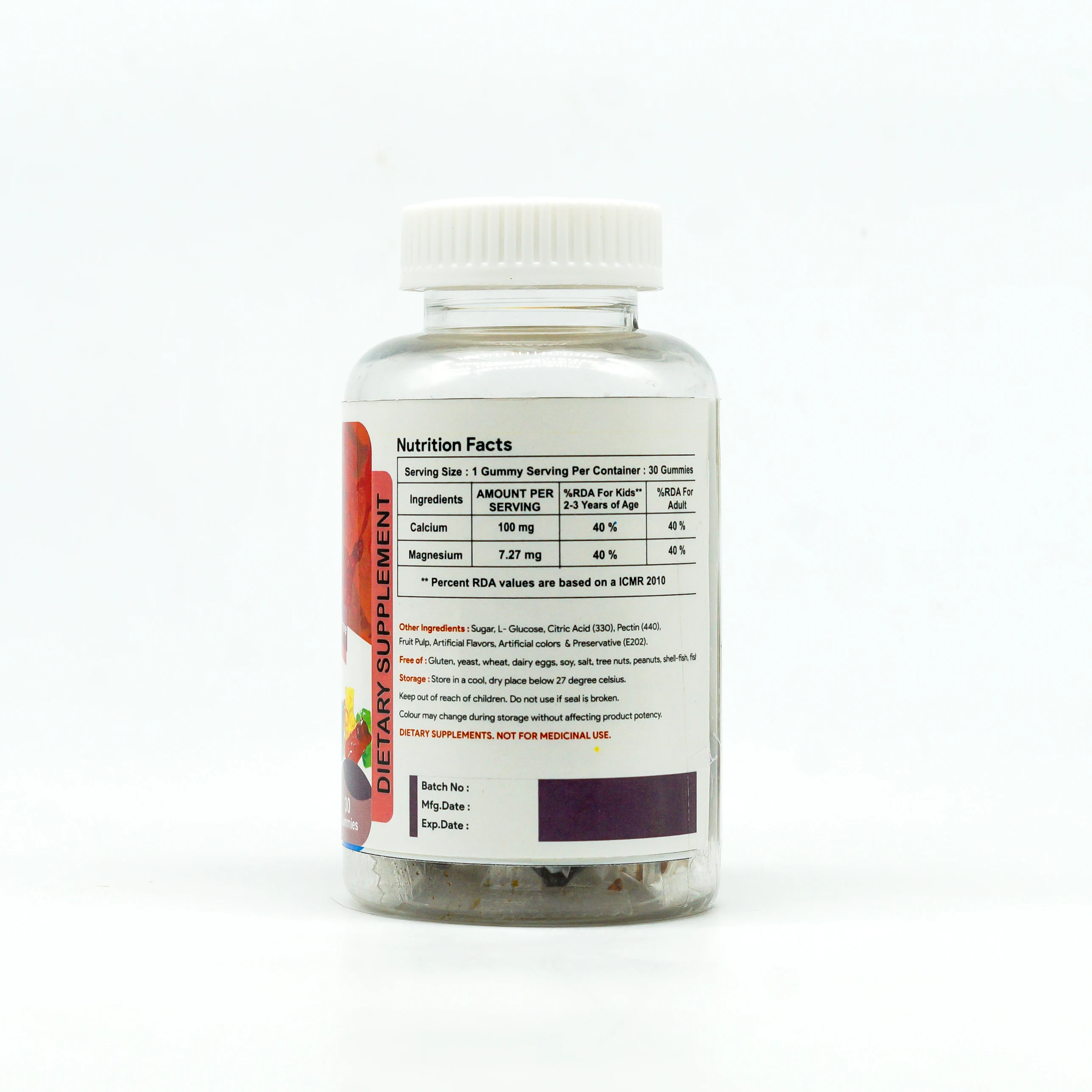 High Quality Calcium plus Magnesium  Gummy Candies for Kids and Adult with Good taste and Private Label .