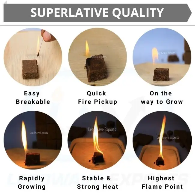  Premium item Organic fire lighter cubes for