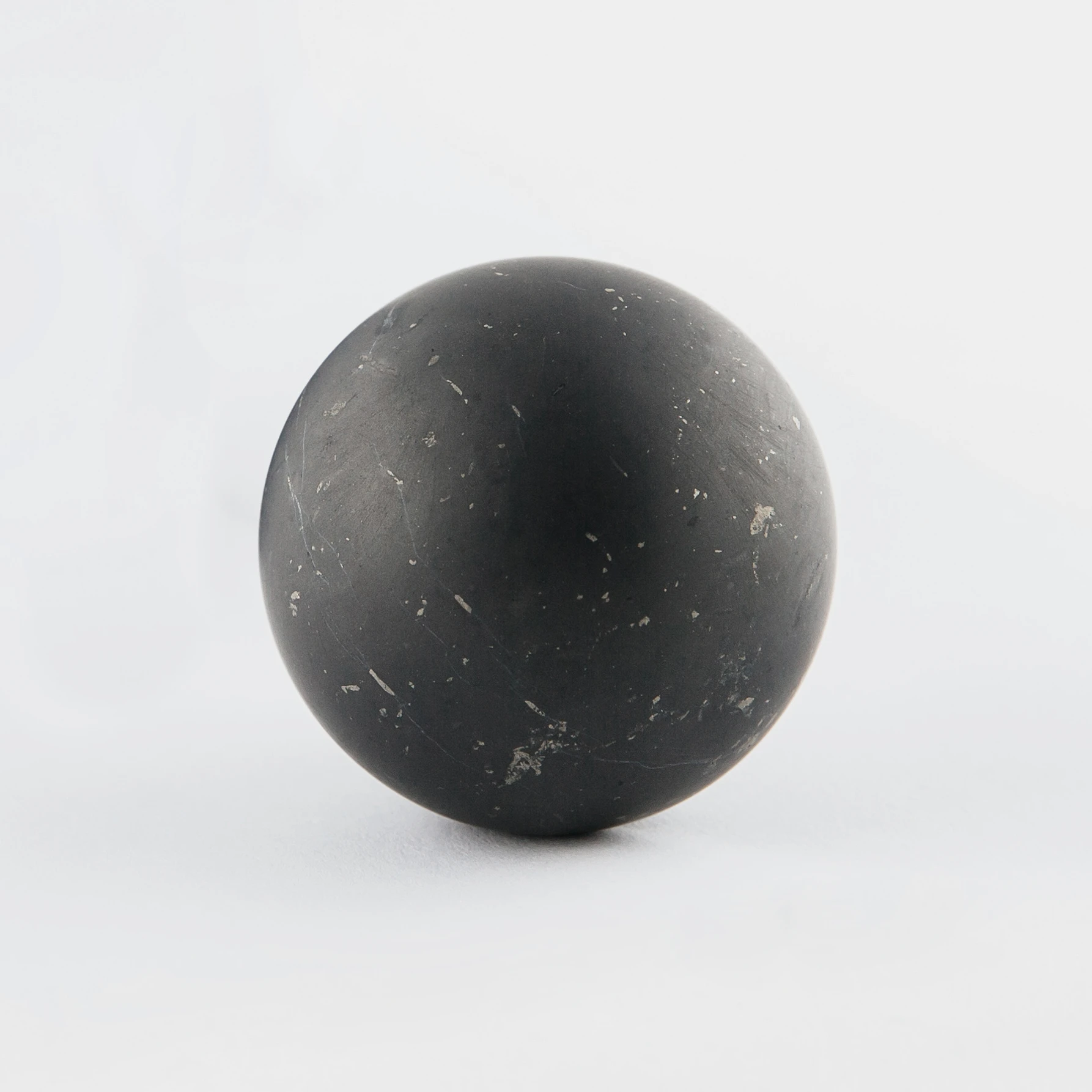 Shungite sphere 4 cm 100% Genuine Natural Black Shungite Crystal Sphere, Corrects Human Bio-Field, , Provides EMF Protection