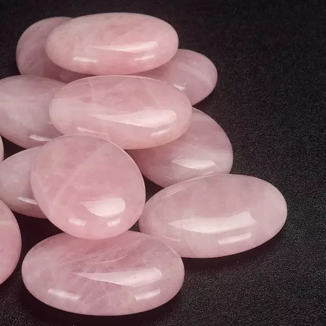  Купить оптом натуральный розовый кварц пальмовый камень для ауры исцеления медитации подвески на удачу любовь и сострадание эмоциональная сила