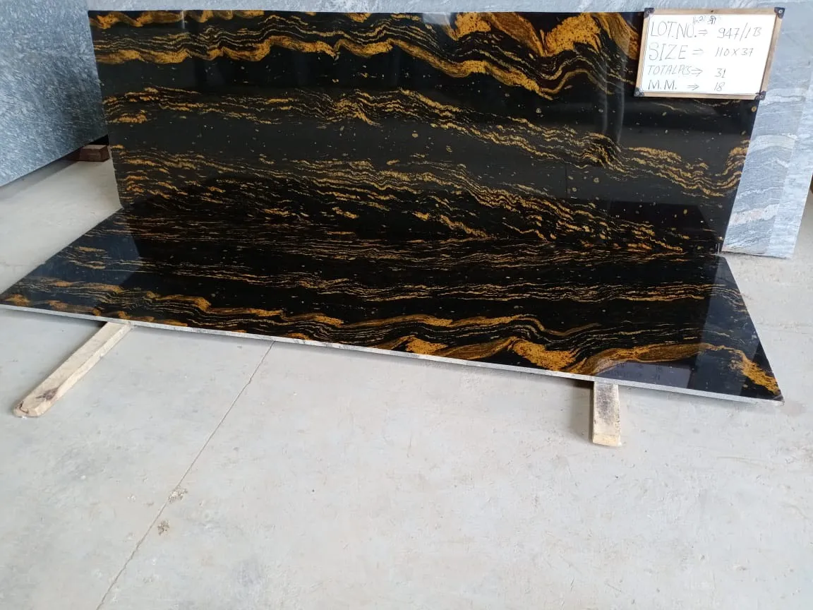 Лидер продаж лучший сорт Плитка Из Сплава Золота гранит продавец из Индии