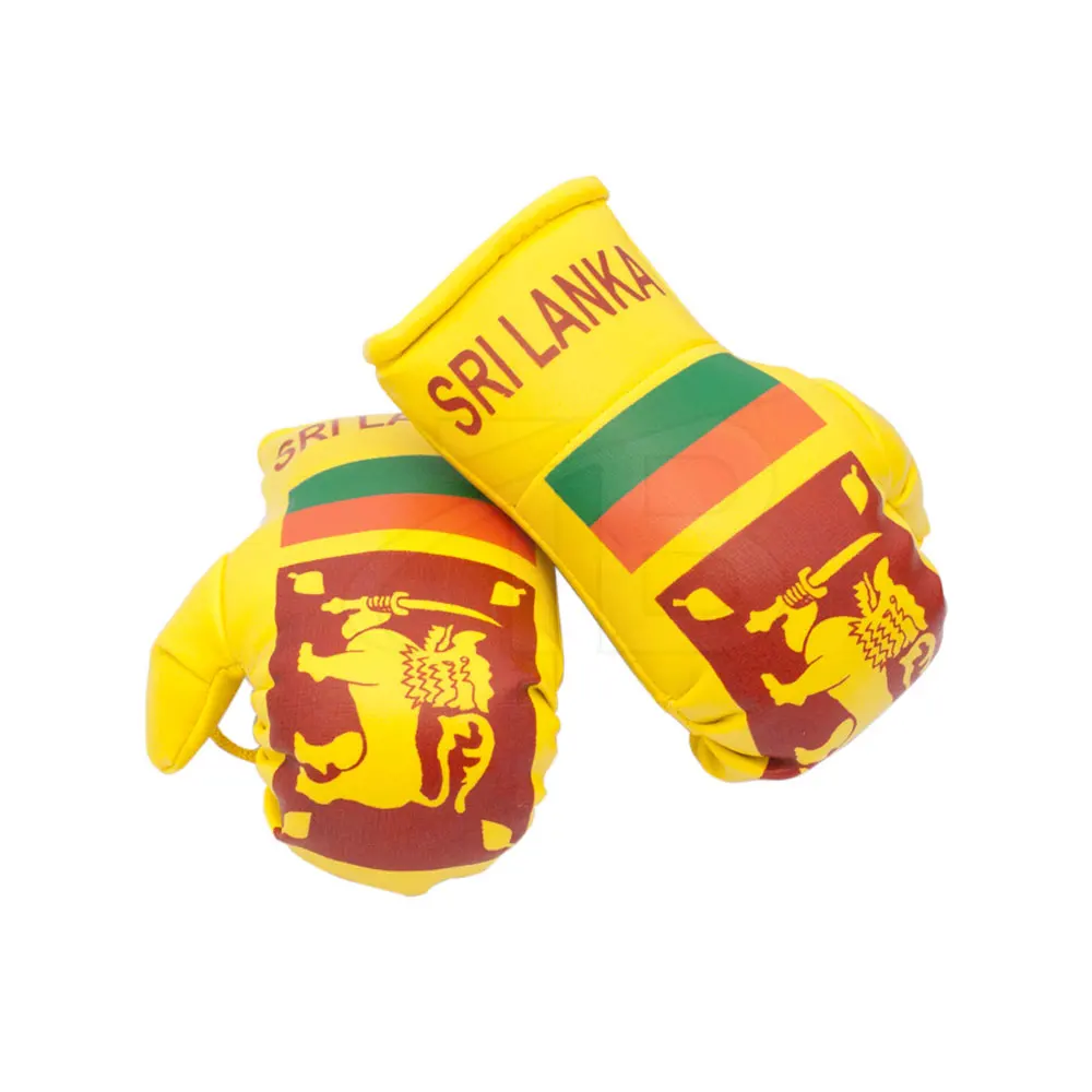 Wholesale hot mini boxing glove keychains with country flag best selling custom boxing glove keychains Pakistan suppliers