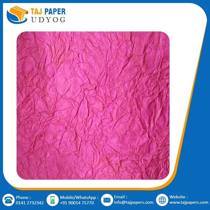 
Handmade Cotton Leaf Design Printed Paper 