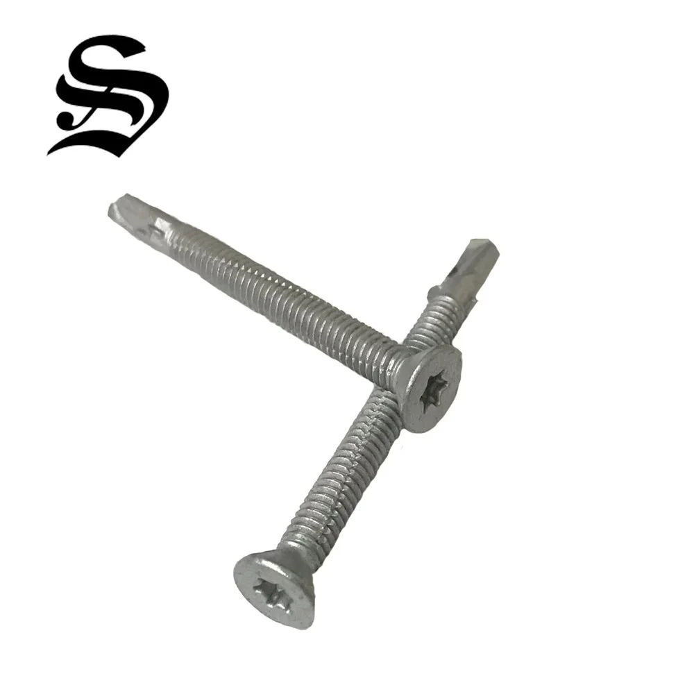 
Taiwan torx self drilling screw ruspert coated with ribs and wings 