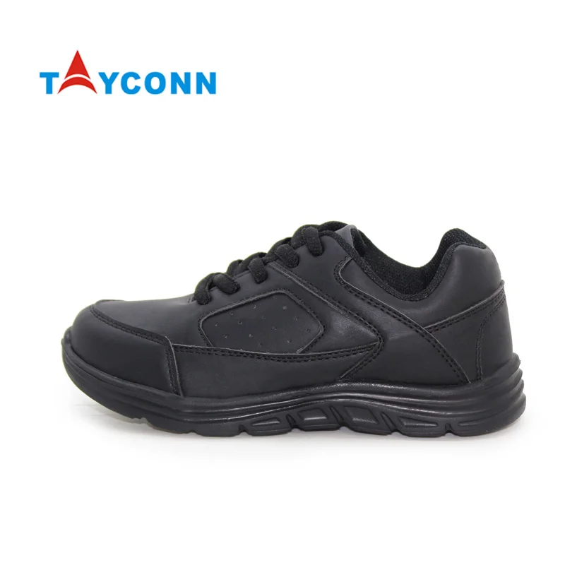 Custom logo breathable outdoor casual all black new fashion school sneakers for boys