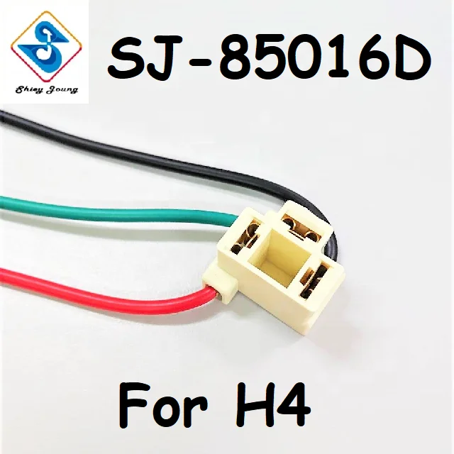 For H4 Headlamp Sealed Beam Headlight Connector Harness 3 Pin 3 Wire Automotive Wire Harness
