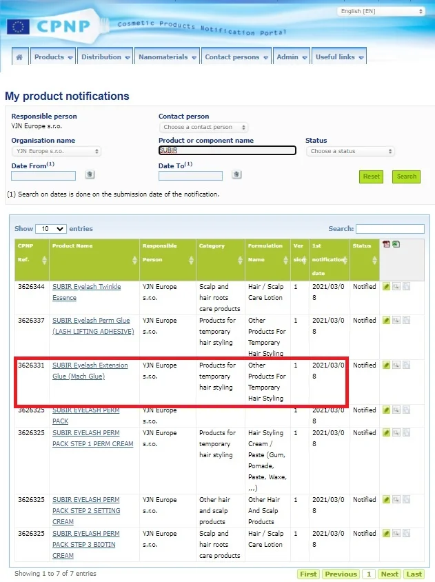 Long lasting Korea eyelash extension glue SUBIR eyelash extension adhesive