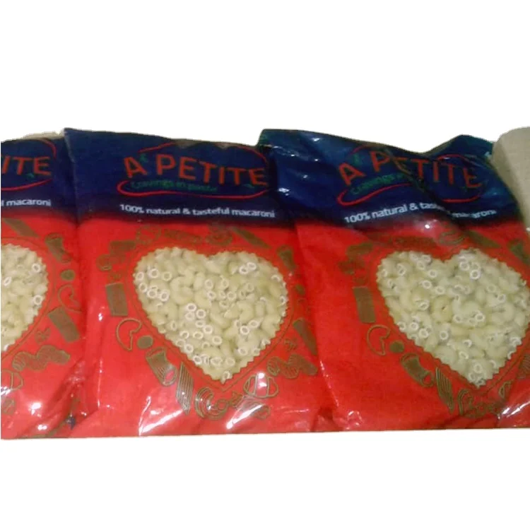 High Quality 500g Macaroni Pasta Dried Refined Fusilli Vermicelli Couscous Packaged Bulk Box Bag Wheat-based
