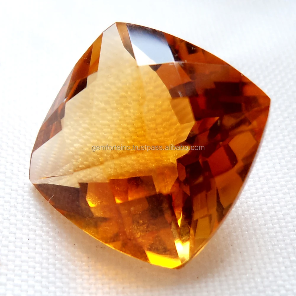 11X11MM  Cushion Shape Citrine Natural Stone Faceted Cut High Quality Certified Loose Gemstone Yellow Orange Multi Color Citrine