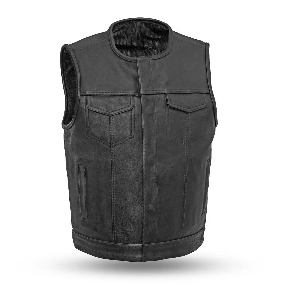 
Motorcycle Wear Long Lasting Leather Vest For Bikers 