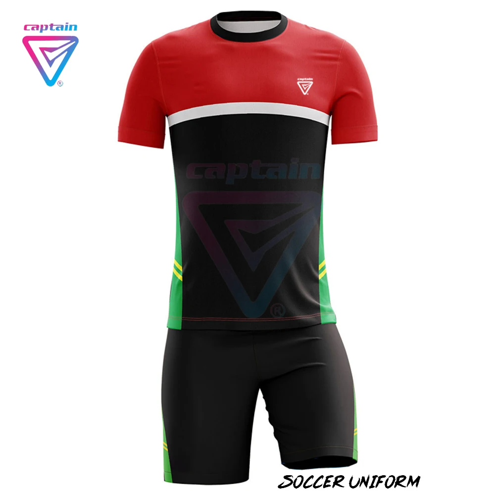  Оптовая продажа униформа футбольной команды спортивный комплект с коротким рукавом