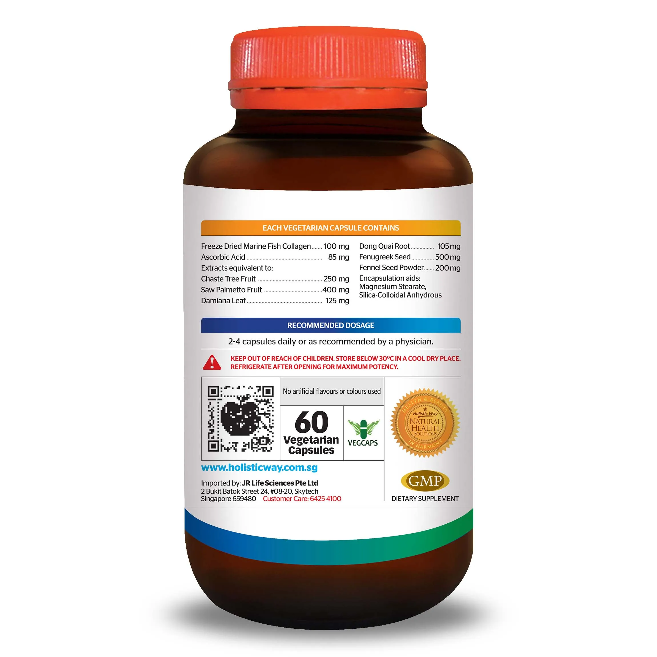 Collagen Boost Blossom Breast Formula With 60 Vegetarian Capsules Holistic Way Healthcare Supply