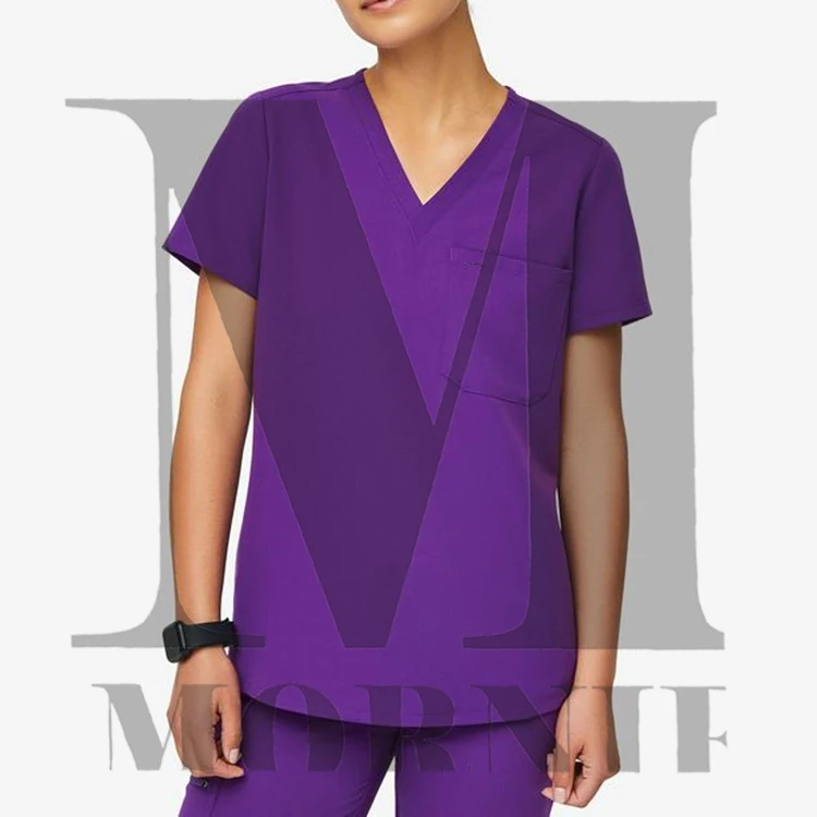 Custom Women Nursing Suit Doctor Beautician Hospital Stretchy Nurse Medical Scrubs Uniform Set