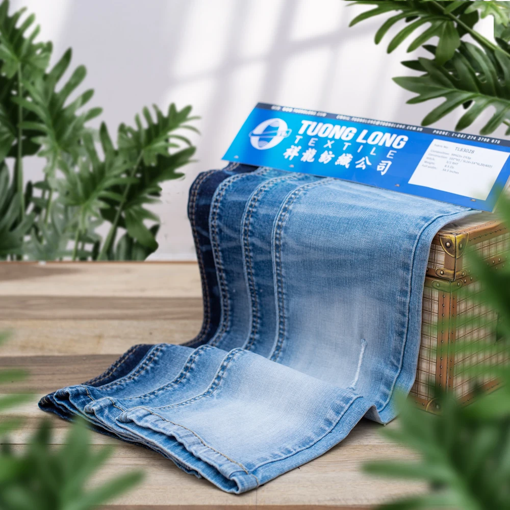 
 Джинсовая ткань/хлопчатобумажная джинсовая ткань с новейшей технологией (TL619140) джинсовая ткань различных типов  