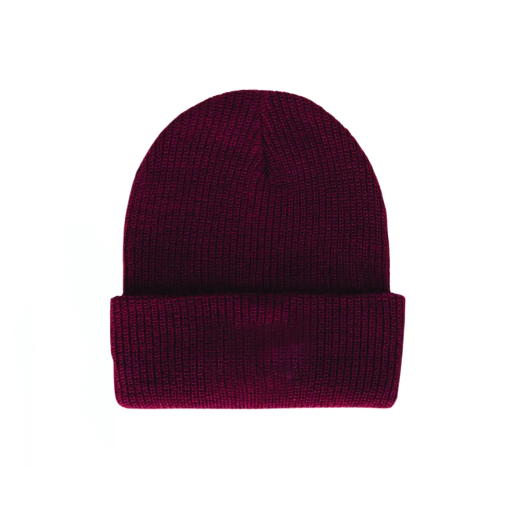 knitted Hats women custom logo beanies and leather label wholesale