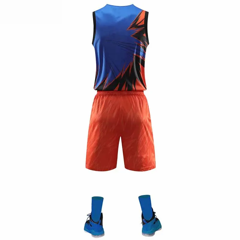  Новая спортивная одежда Джерси без рукавов с шортами комплект баскетбольных принтом и логотипом на заказ