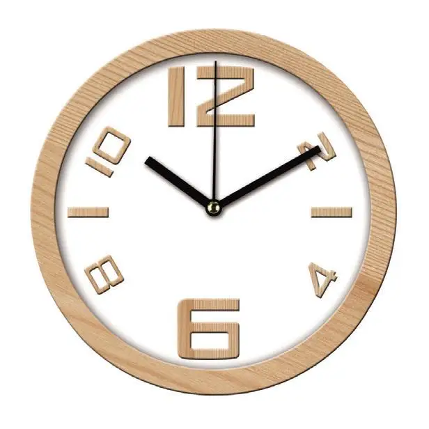 Hot Selling High Quality Simple Quartz Digital Hotsale Home Diy Custom Plastic Wall Clocks For Decoration