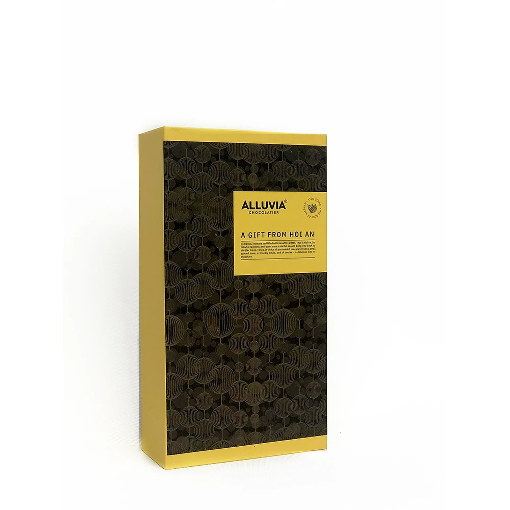 Подарочная коробка для шоколада от известного бренда Hoi An Bean-to-Bar, шоколада аллювии из Вьетнама